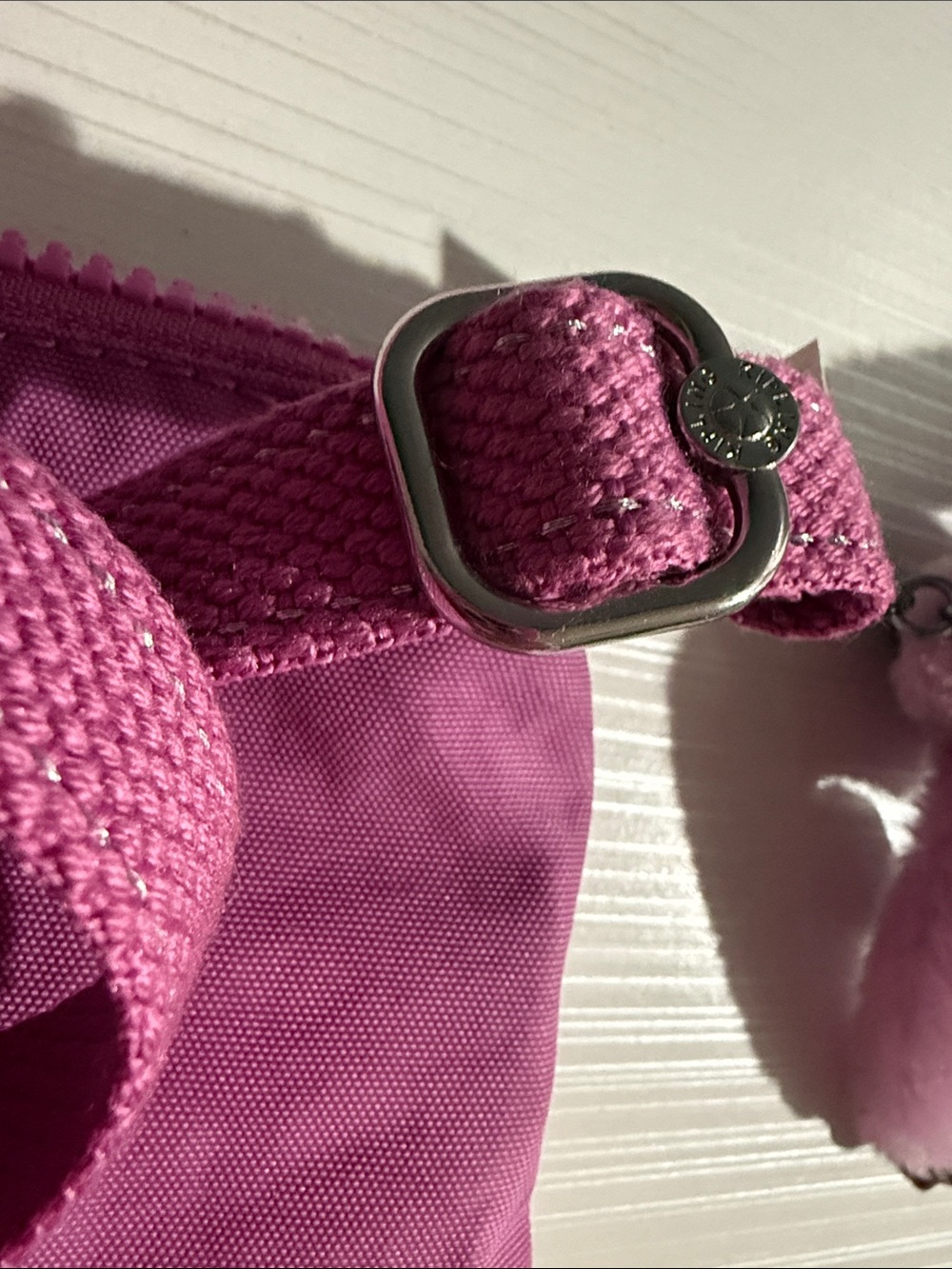 Kipling Keiko crossbody bag w/adjustable strap and a matching pink monkey $64 - Picture 5 of 8